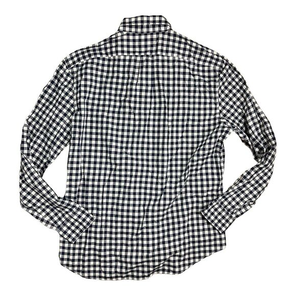 J Crew Shirt L Gingham Plaid Secret Wash Button Down Fall Black White - Picture 12 of 13